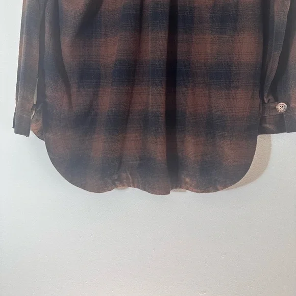 Madewell shirt jacket in Gelston shacket oversized plaid flannel size small - Picture 14 of 16